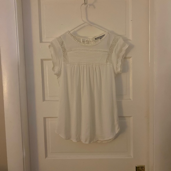Danielrainn white shirt sleeve blouse SZ small - Picture 2 of 5